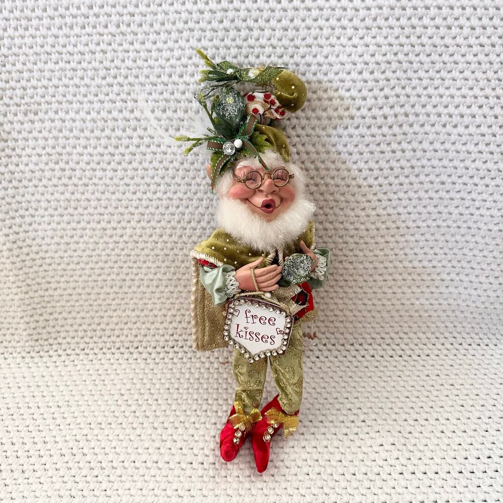 Mark Roberts New Open Box Mistletoe Mischief Christmas Holiday Elf Small 2018